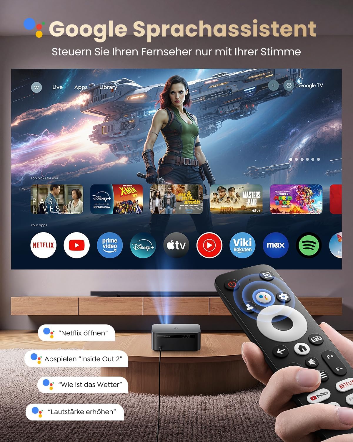 WIMIUS K13 プロジェクター 公式Google TV搭載 HDMI WIMIUS K13 プロジェクター 公式Google TV搭載 HDMIの通販 by